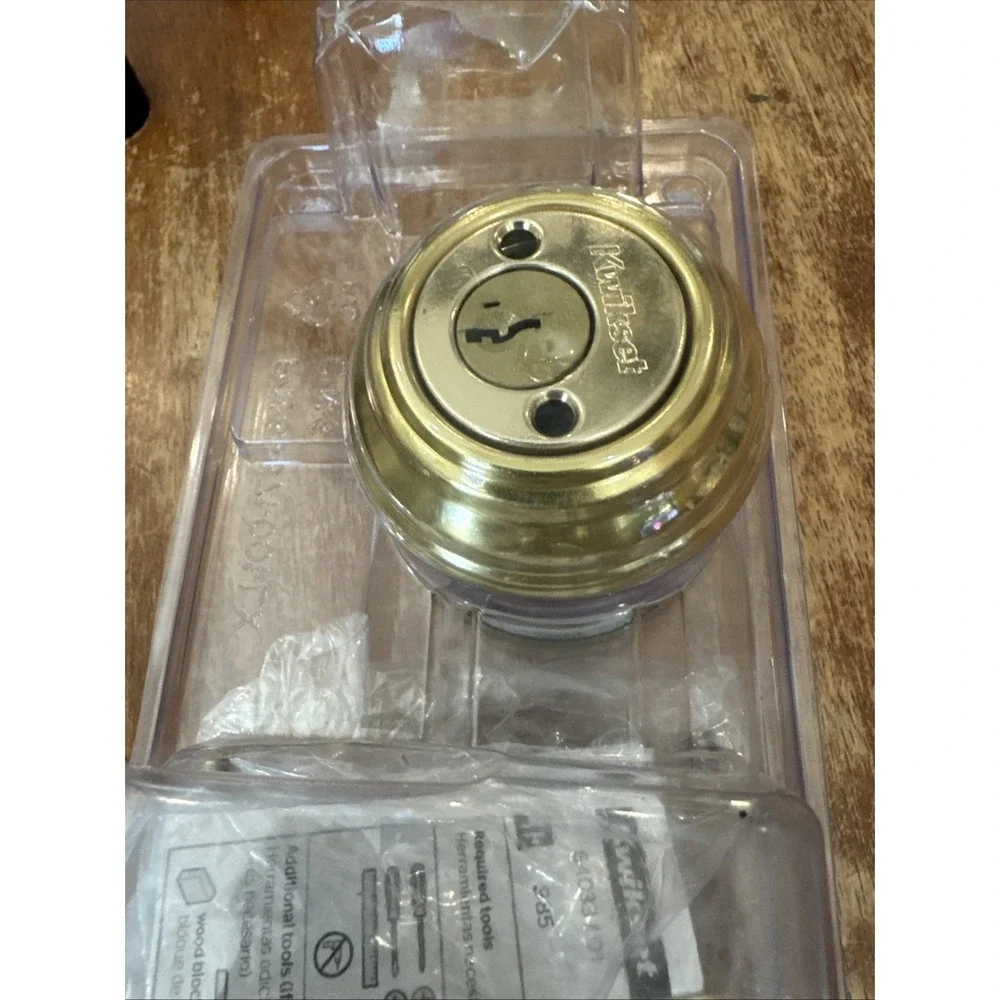 Schlage‎ Lock Company Double Cylinder Deadbolt Bright Brass